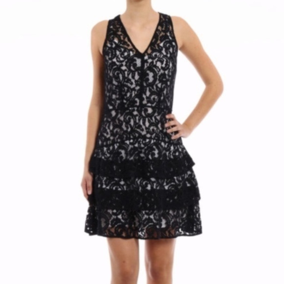 Michael Kors Dresses & Skirts - Michael Kors Sleeveless Tiered Lace Cocktail Dress